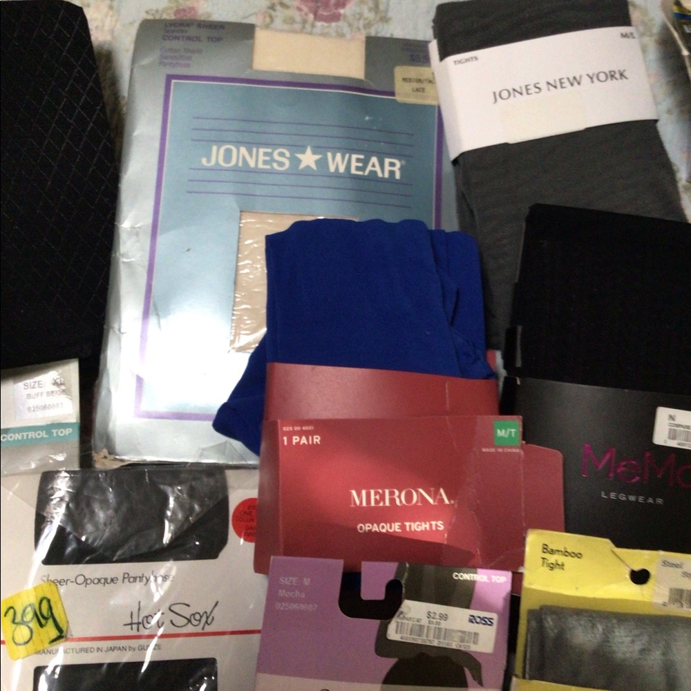 11 assorted pair of tights and nylons